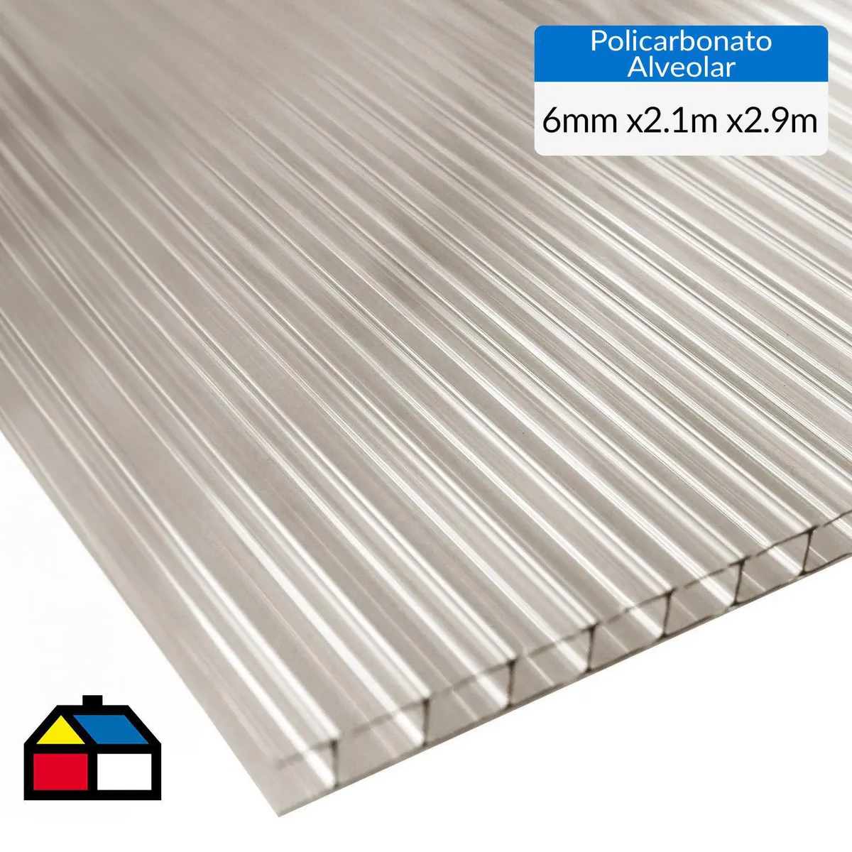 DVP - Plancha Policarbonato Alveolar 0.6 cm 210x290 cm Bronce