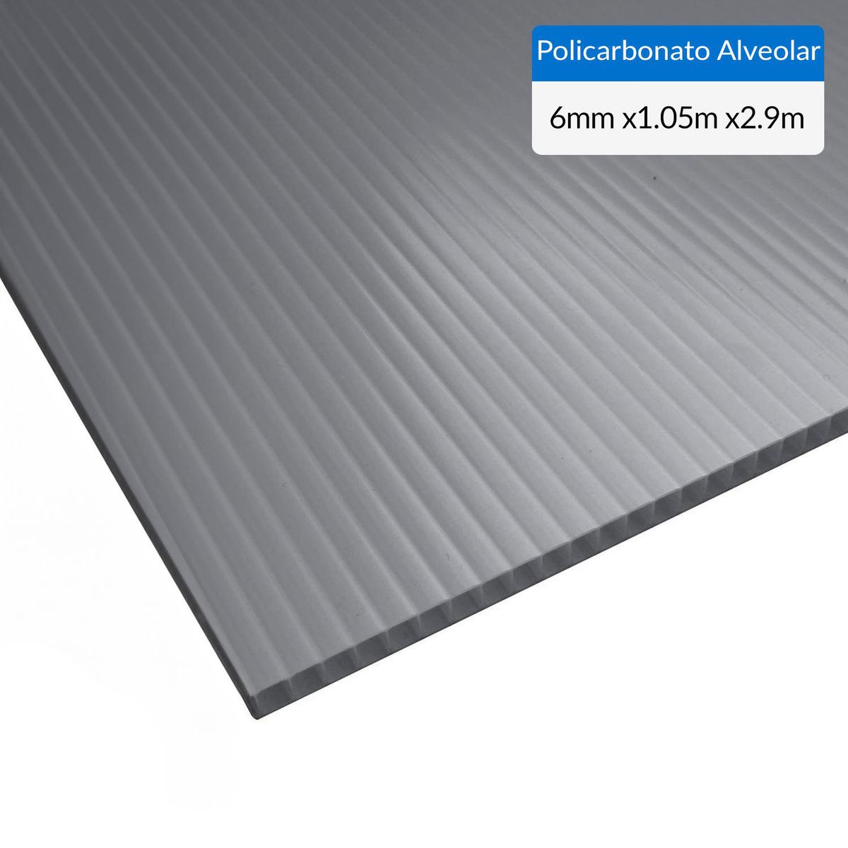DVP - Polishade 2 UV Policarbonato 0.6 cm 105x290 cm Gris