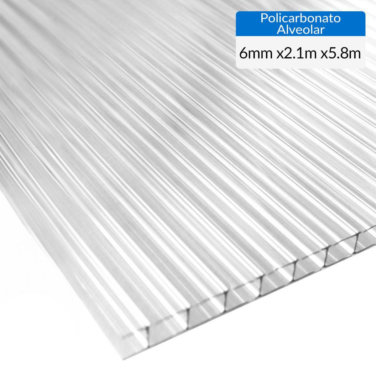 DVP - Plancha Policarbonato Alveolar 0.6 cm 210x580 cm Opalina