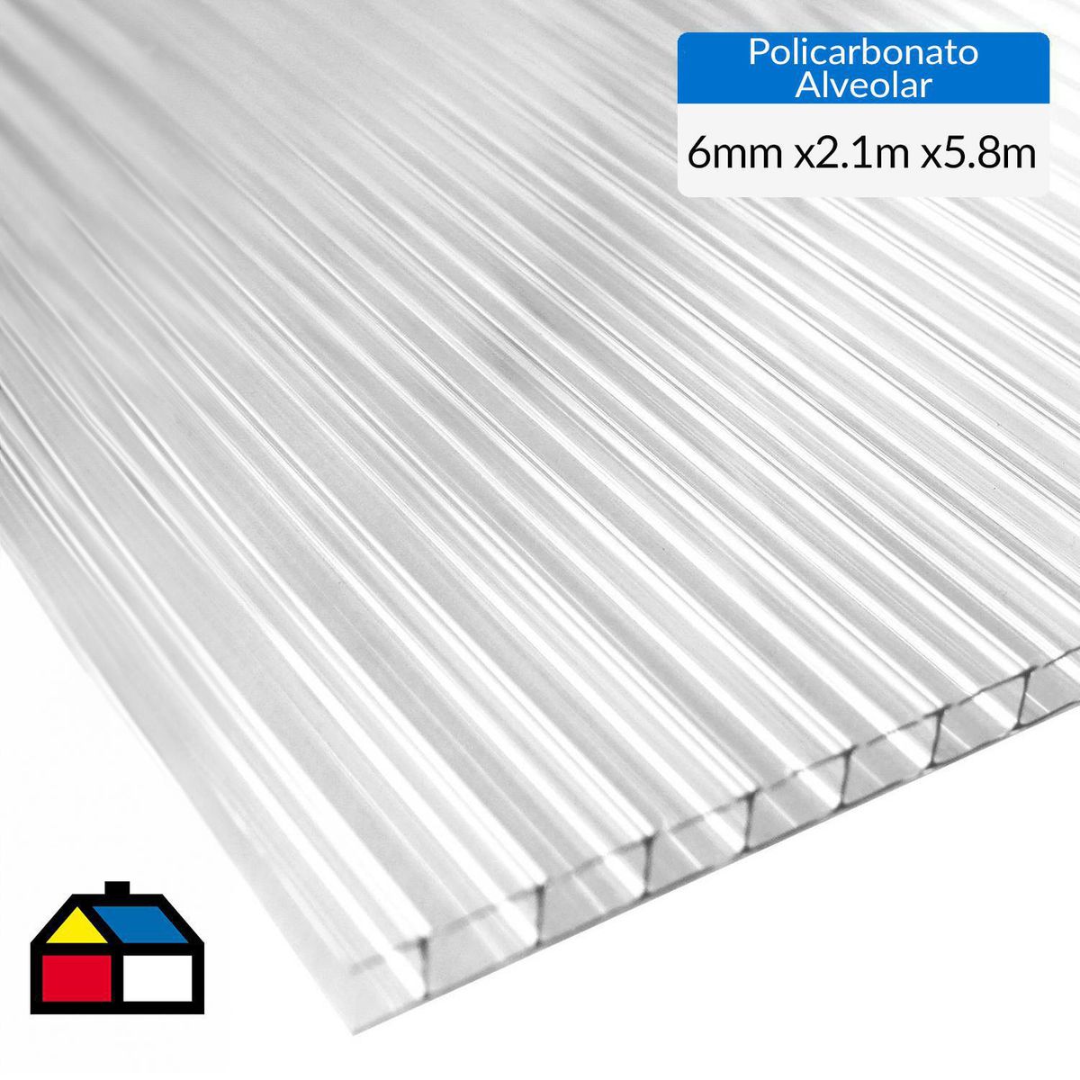 DVP - Plancha Policarbonato Alveolar 0.6 cm 210x580 cm Opalina