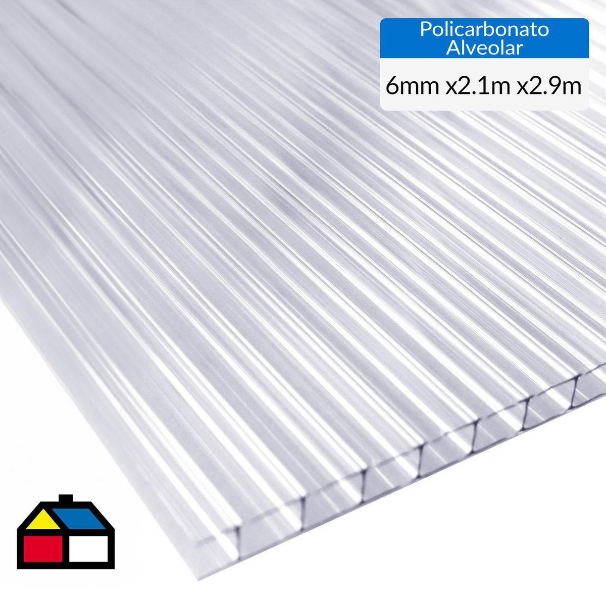 DVP - Plancha Policarbonato Alveolar 0.6 cm 210x290 cm Transparente