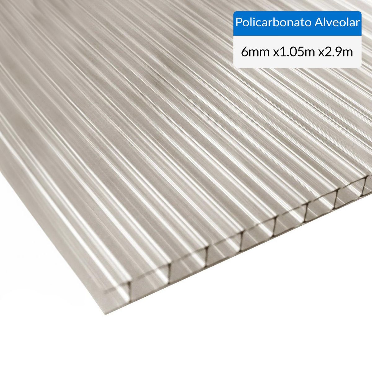 DVP - Plancha Policarbonato Alveolar 0.6 cm 105x290 cm Bronce