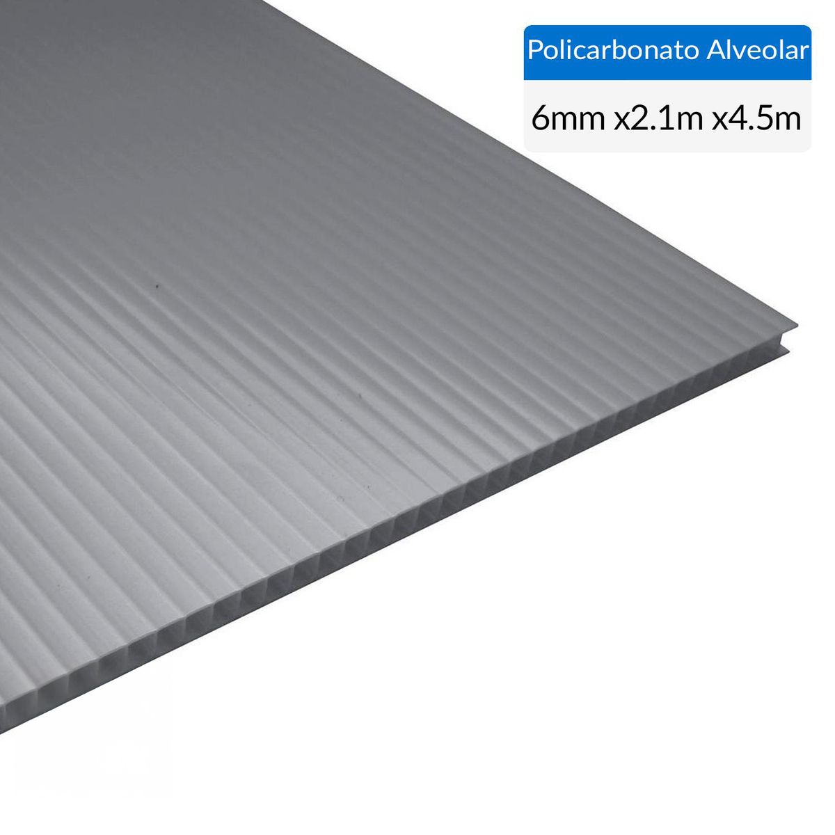 DVP - Polishade 2 UV Policarbonato 0.6 cm 210x450 cm Gris