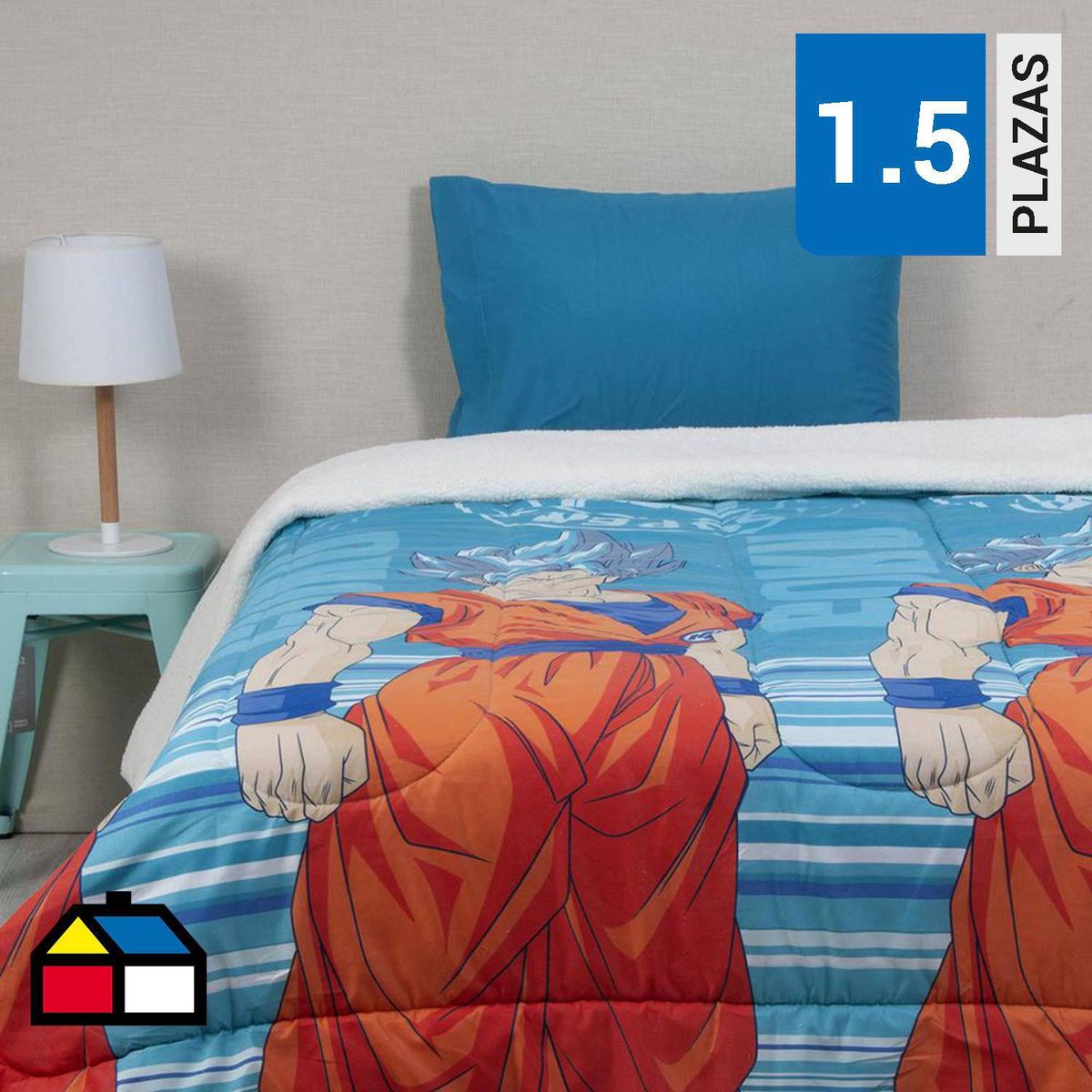 TOEI ANIMATION - Plumón 1.5 plazas Dragon Ball Z Super Multicolor