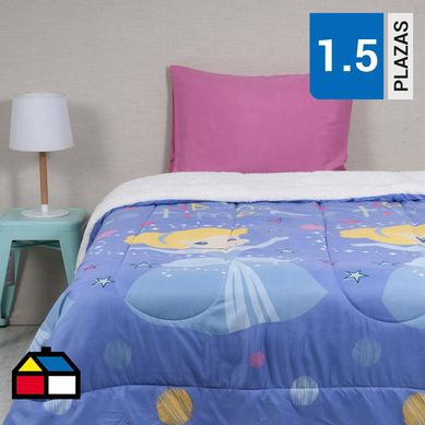 Plumn Microfibra Sherpa Single Princesas