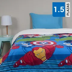 DISNEY - Plumón Microfibra Sherpa Single Avengers Team