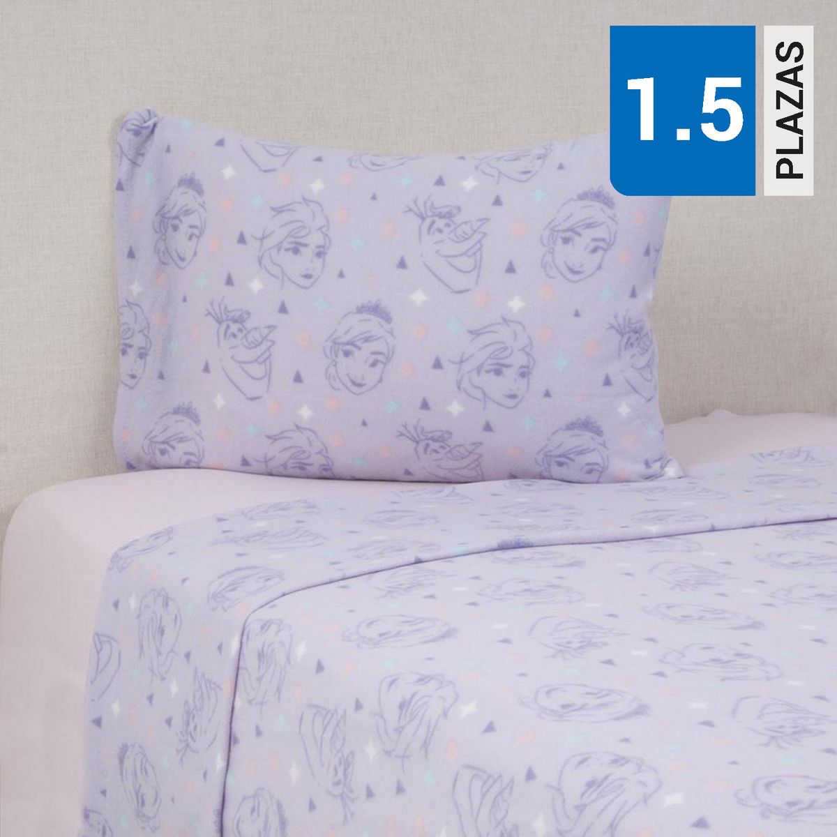 DISNEY - Sábana Frozen Together 1.5 plazas Multicolor