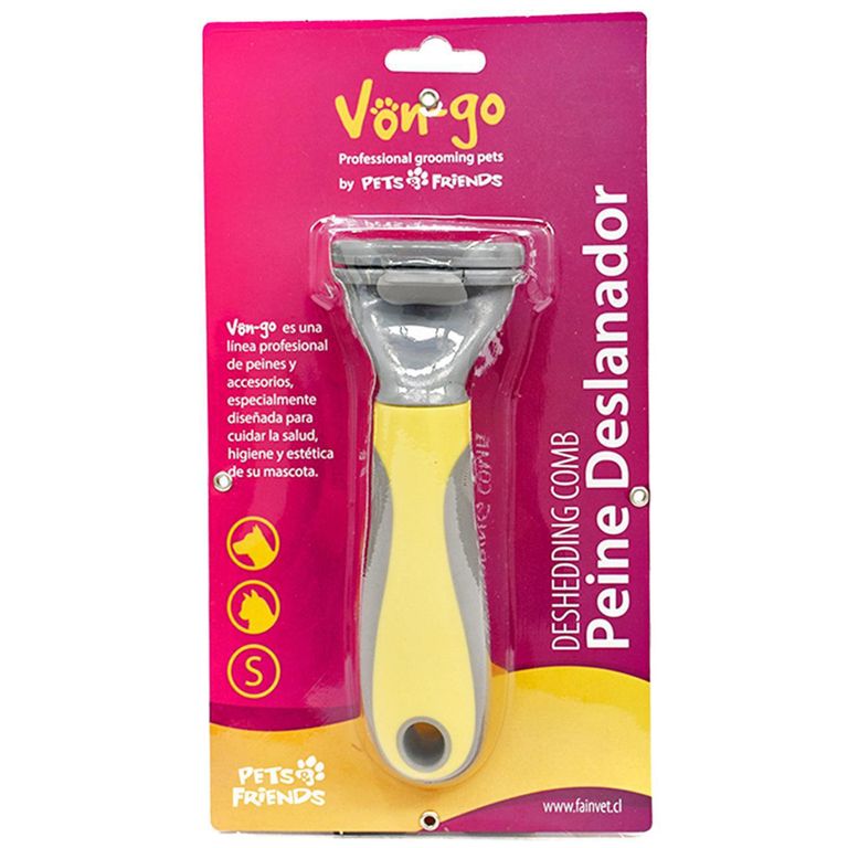 Peine Deslanador Para Mascotas Talla S Control Pelecha Excesiva