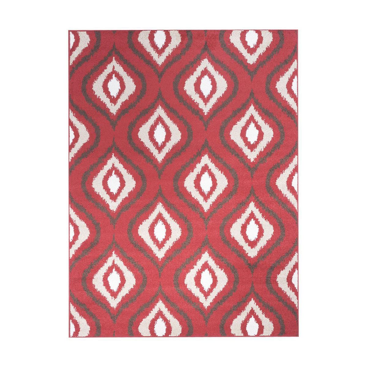 DIB - Alfombra Grande Kaleb 180x275 cm Polipropileno Rojo