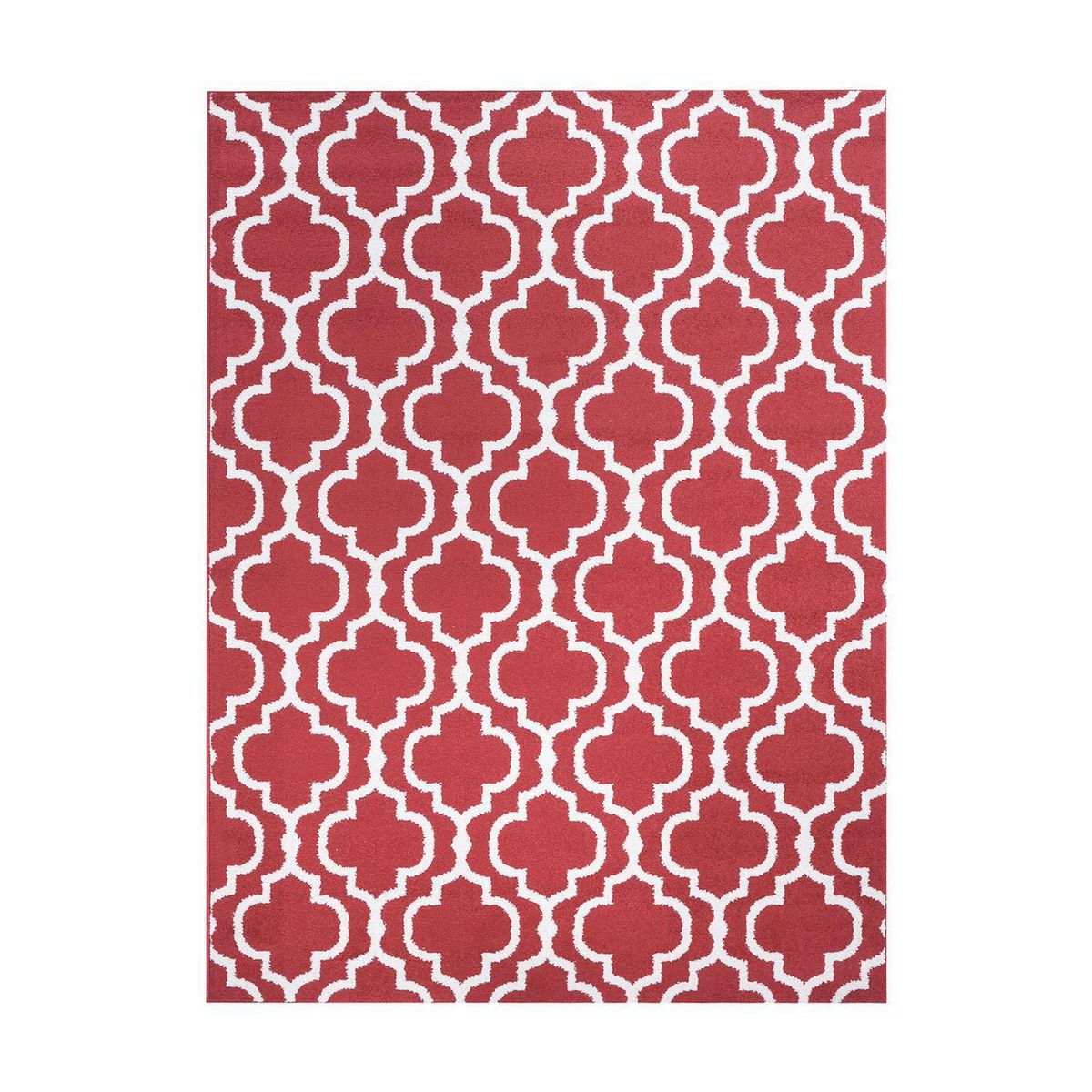 DIB - Alfombra Grande Kaleb 180x275 cm Polipropileno Rojo