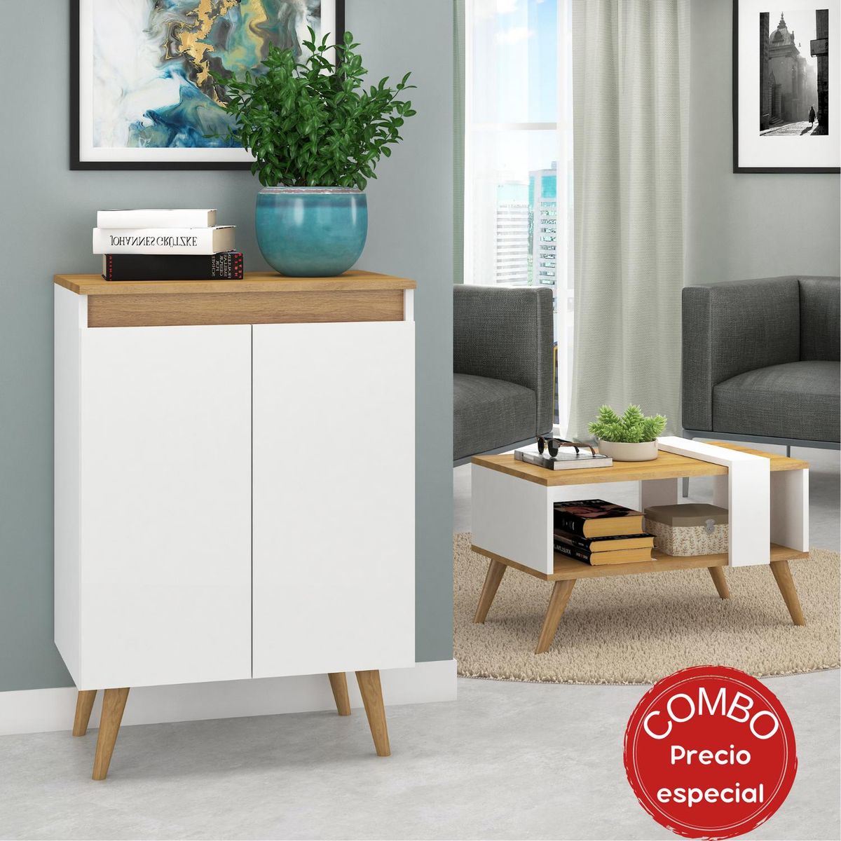 MOBILFRANK - Combo buffet + mesa de centro