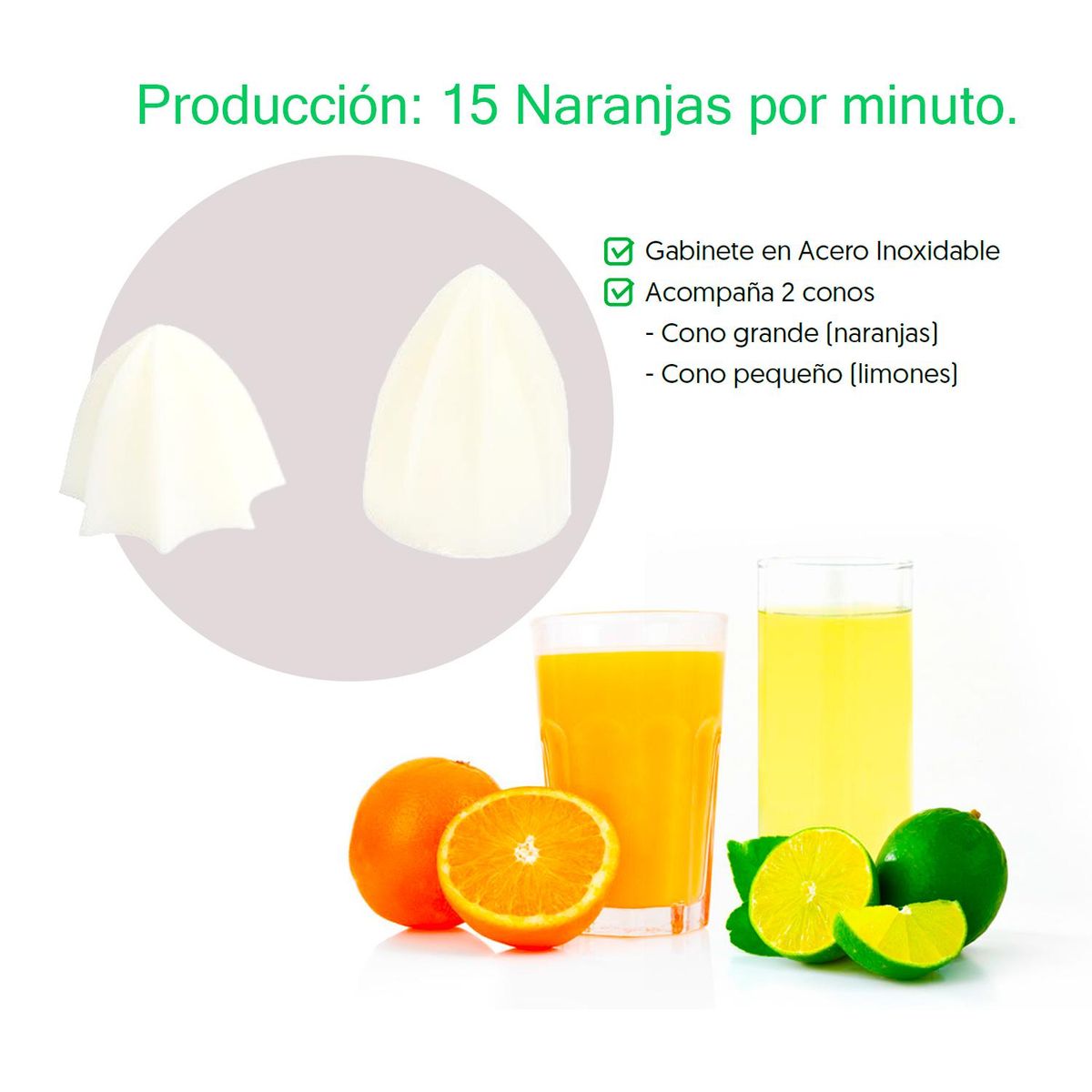 VENTUS - Exprimidor de cítricos industrial inoxidable