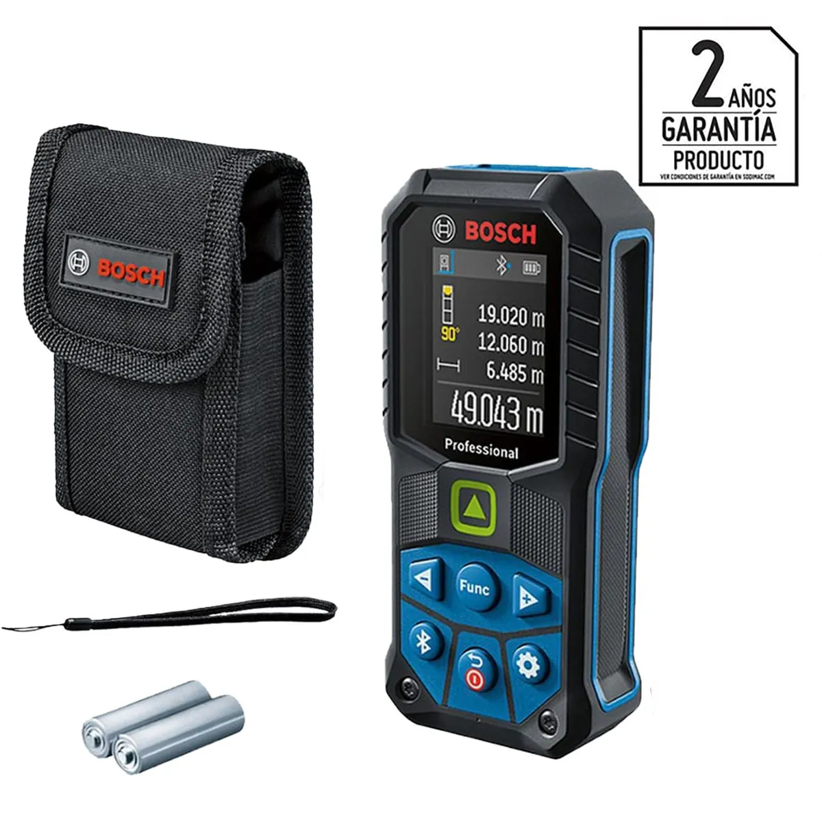 BOSCH - Medidor láser verde Bosch GLM 50-27 CG, 50 alcance metros, con Bluetooth