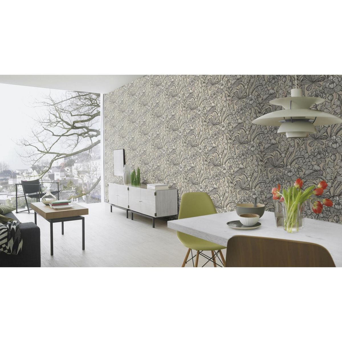 RASCH - Papel Mural Lirico 555332 5 m2