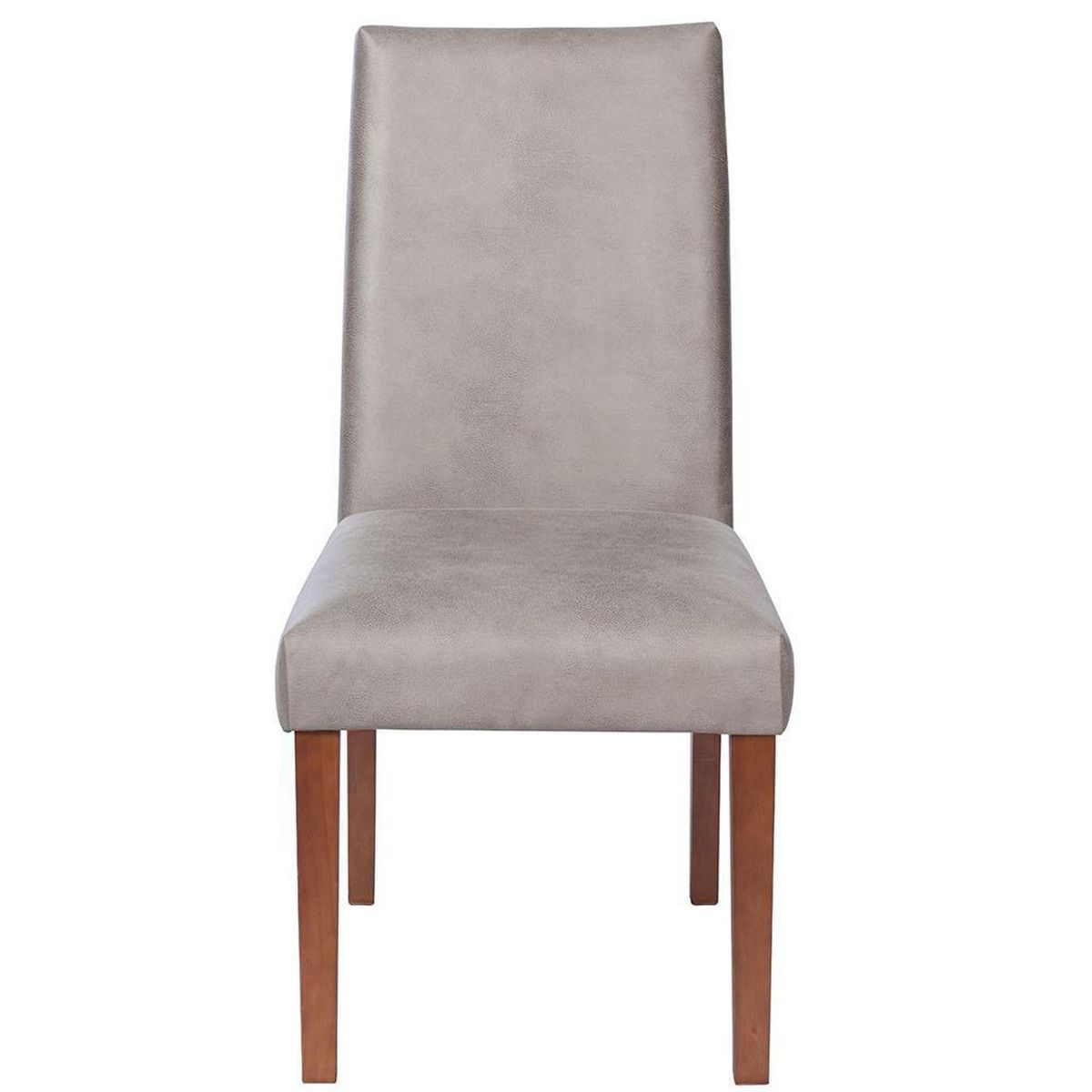 LATAM HOME - Silla Cadiz Cuero Gris 96x47x49 cm