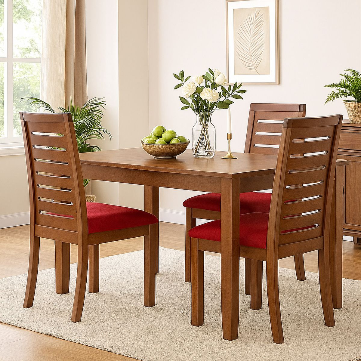 LATAM HOME - Silla Tenerife Rojo 96x47x49 cm