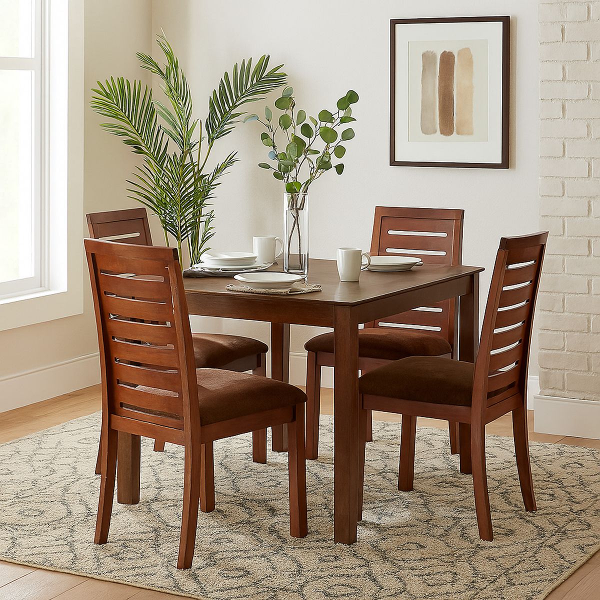 LATAM HOME - Silla Tenerife Cuero Beige 96x47x49 cm