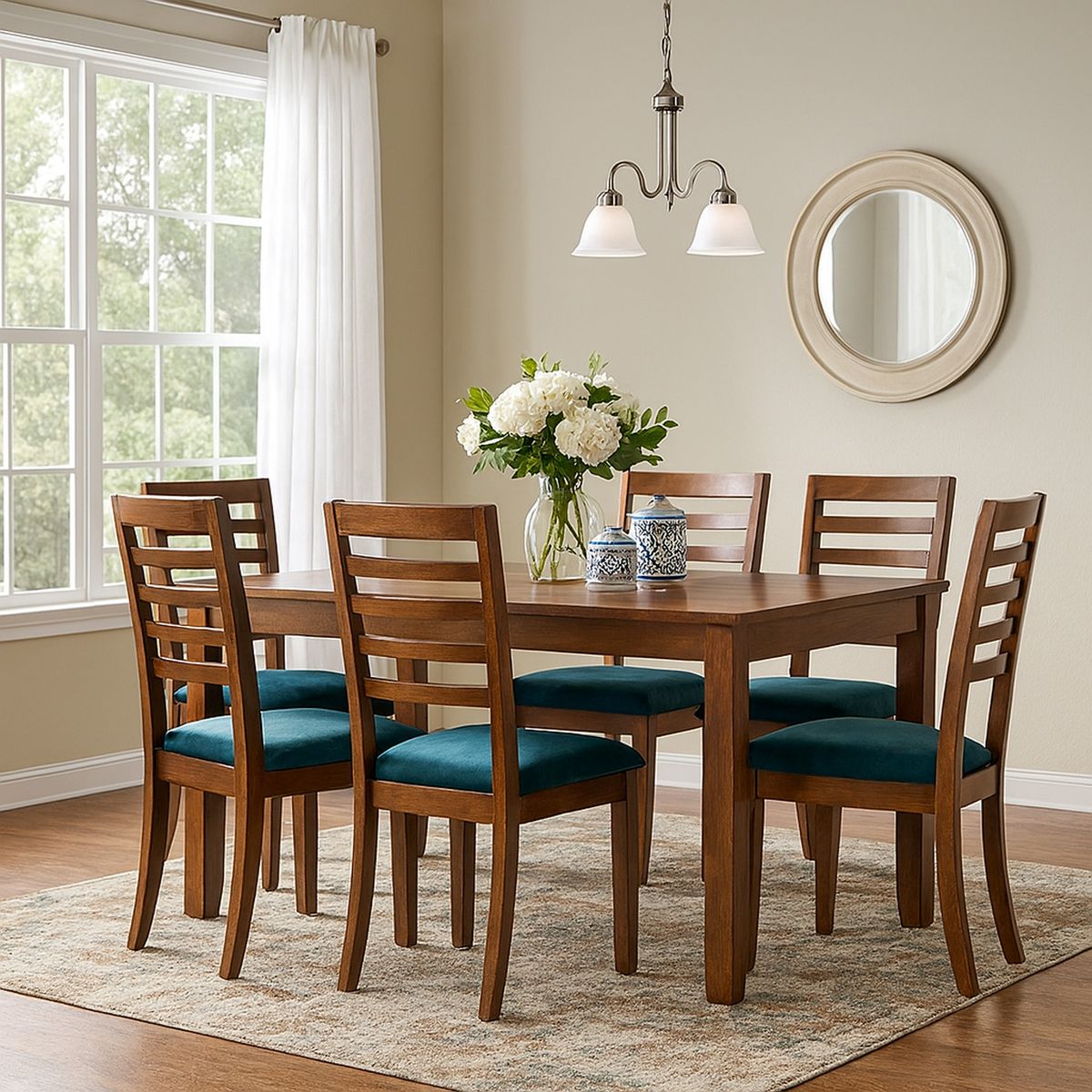 LATAM HOME - Silla Tenerife Azul petroleo 96x47x49 cm