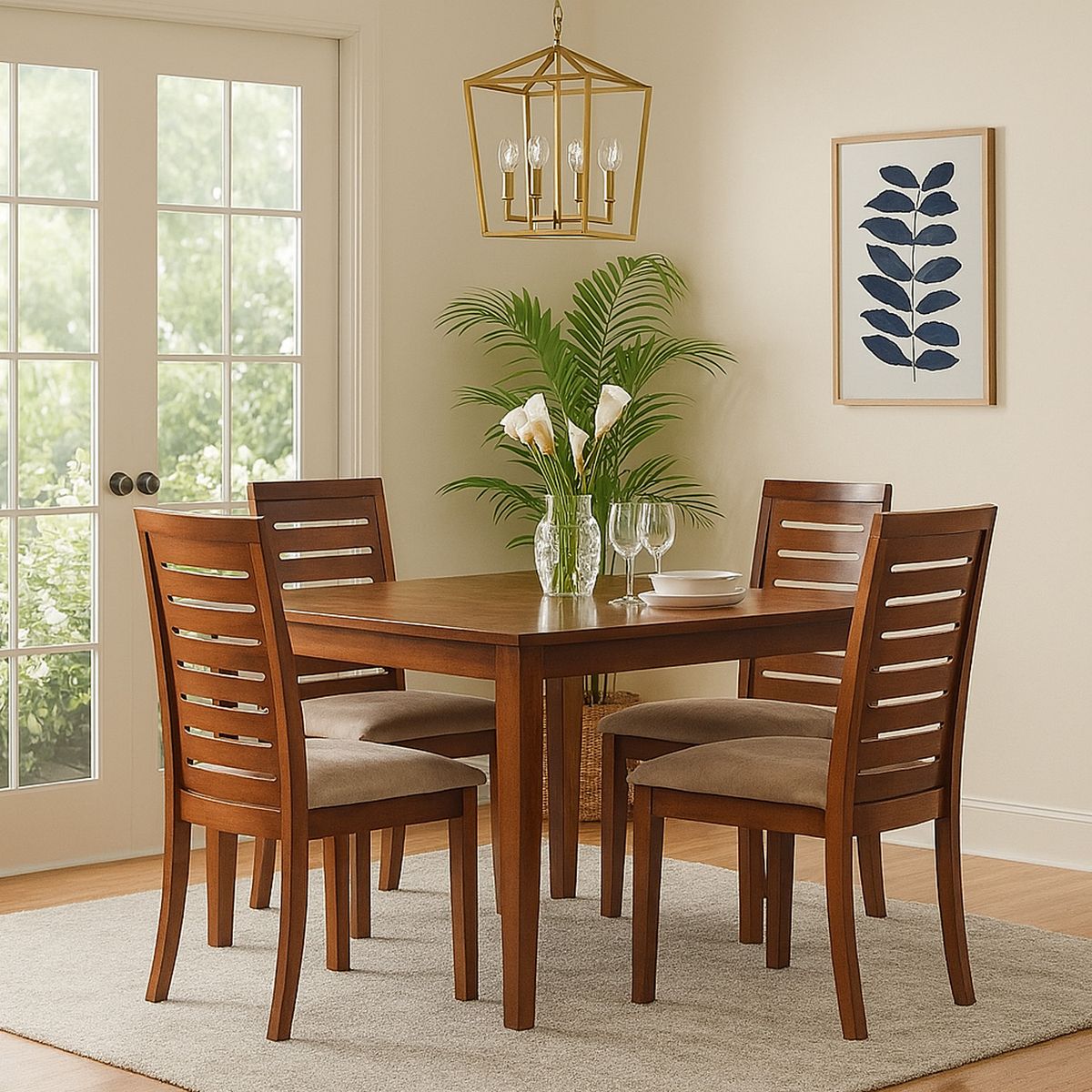 LATAM HOME - Silla Tenerife Velvet Beige 96x47x49 cm