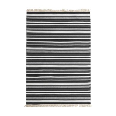 Alfombra Natural Stripe 160X230 25289 Negro
