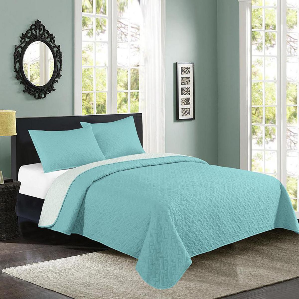 ILLUSIONS - Cubrecama Quilt Bicolor