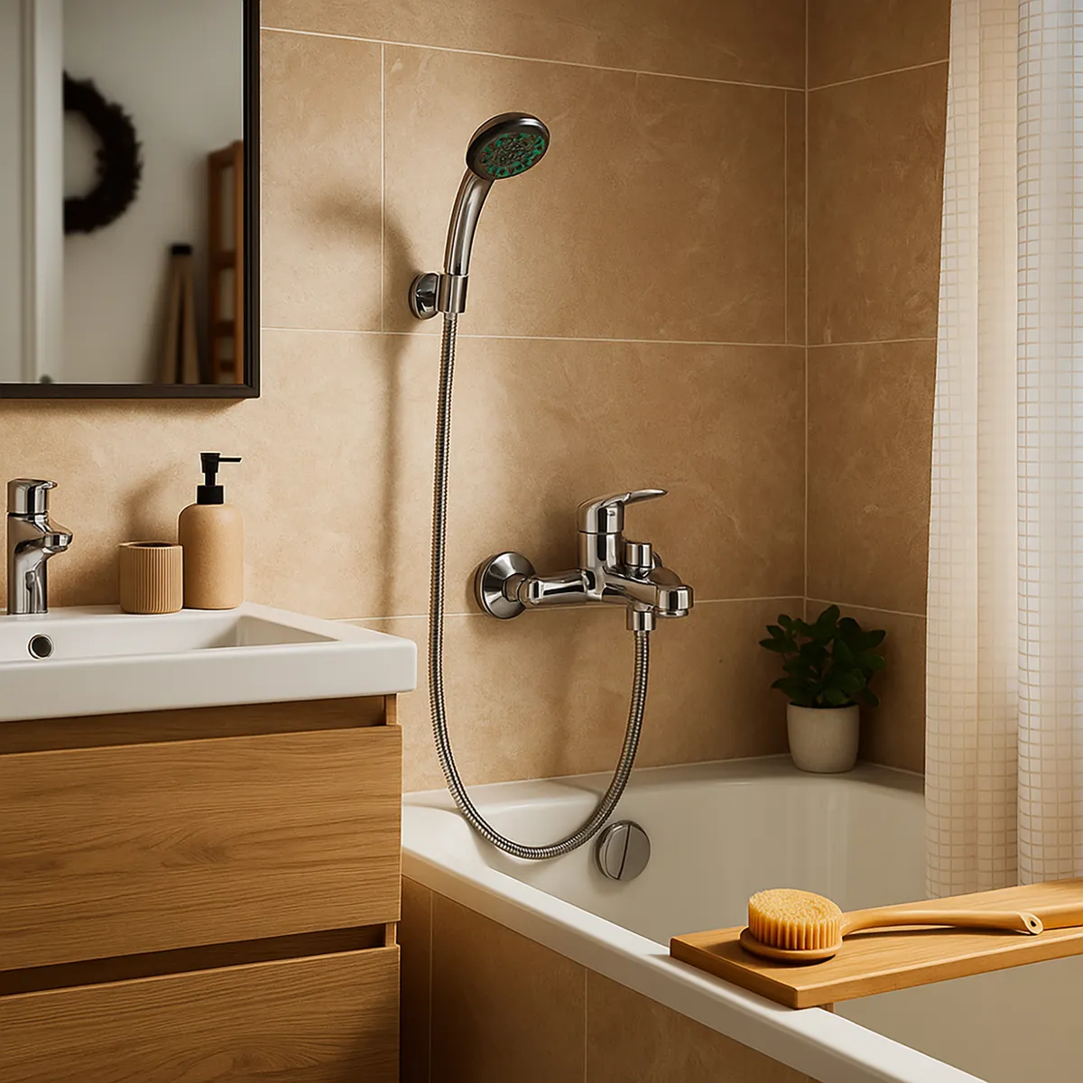 STRETTO - Monomando Tina Ducha Capri Cromado