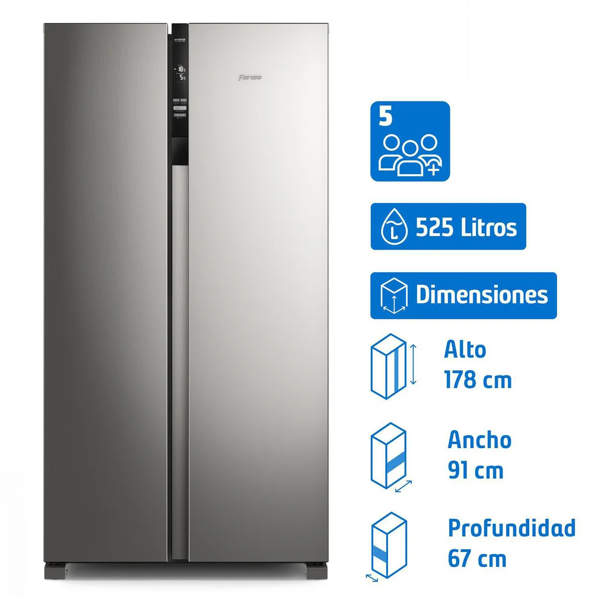 FENSA - Refrigerador Side by Side No Frost 525 Litros SFX530