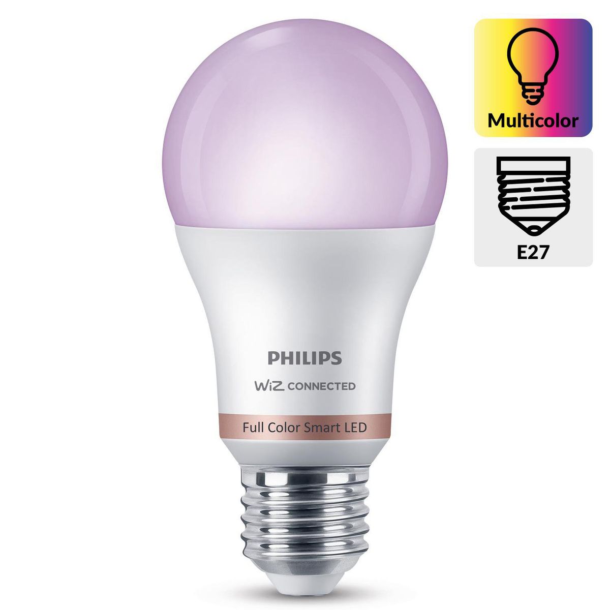 PHILIPS - Ampolleta Philip Smart 8 W E27 806 lm Luz Multicolor