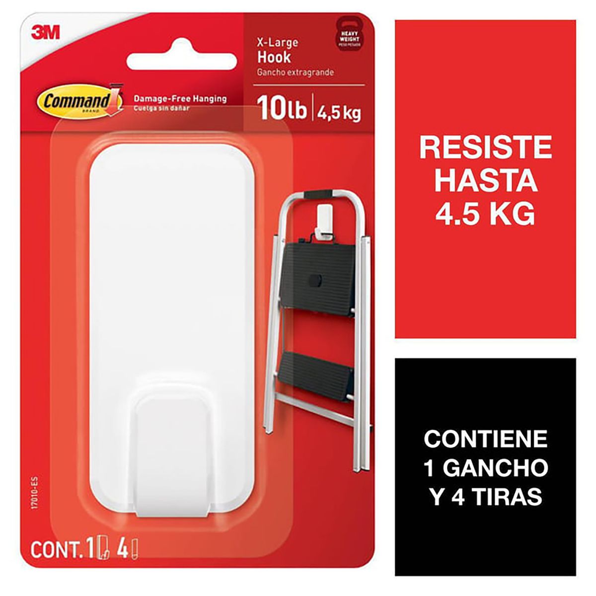 COMMAND - Gancho Jumbo 4,5 kg blanco