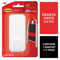 COMMAND - Gancho Jumbo 4,5 kg blanco