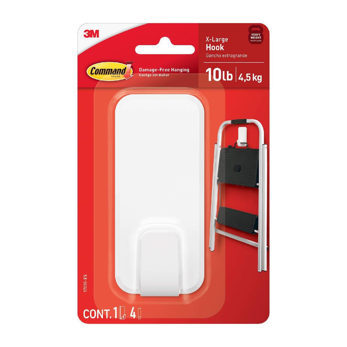 COMMAND - Gancho Jumbo 4,5 kg blanco