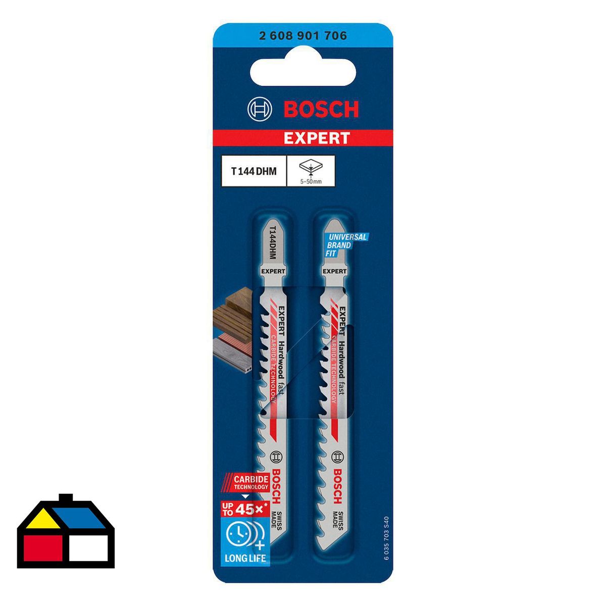 BOSCH - Hoja de sierra caladora para madera dura