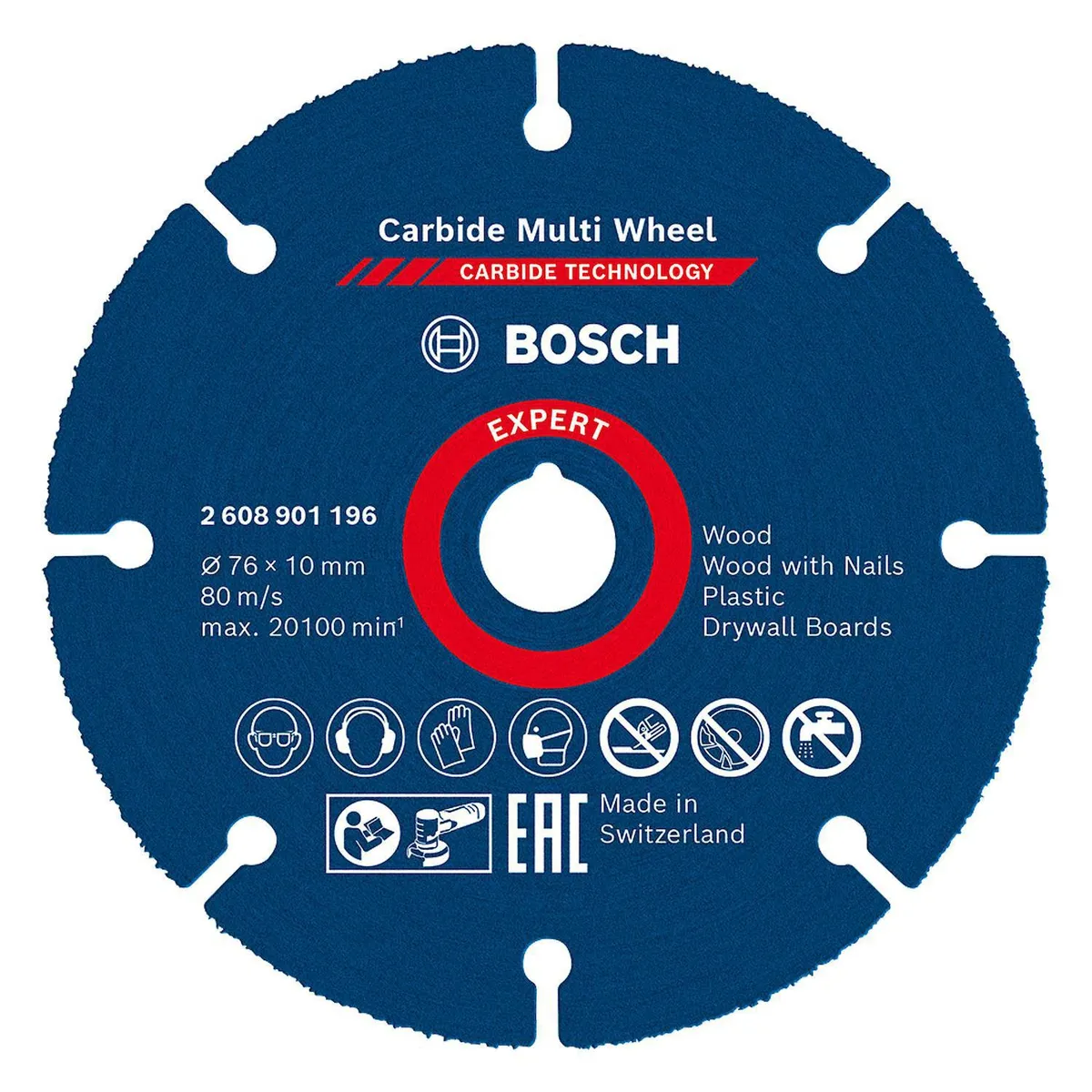 BOSCH - Disco de corte madera carbide multi-wheel 76mm