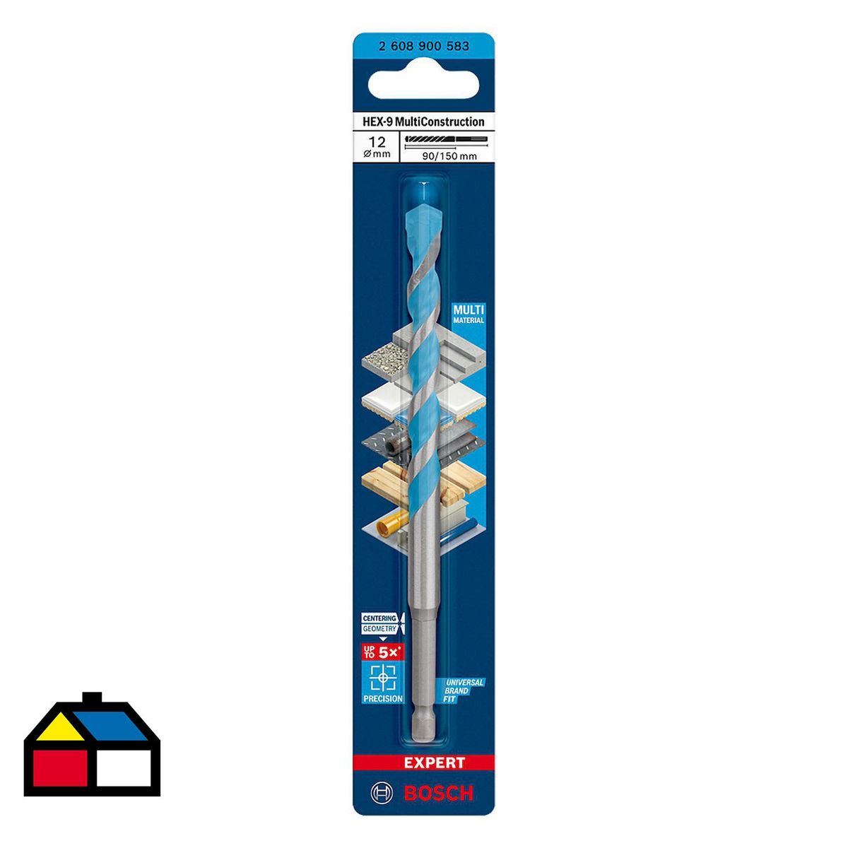 BOSCH - Broca multiconstruction 9mm - toma hexagonal 1/4