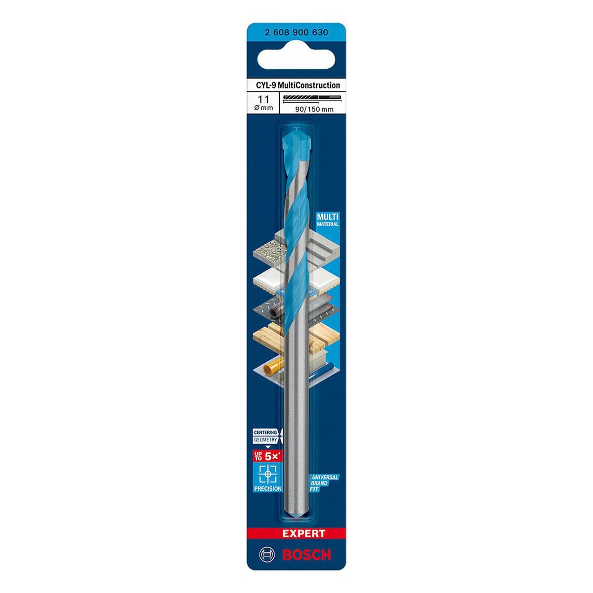 BOSCH - Broca multiconstruction 11mm - toma hexagonal 1/4