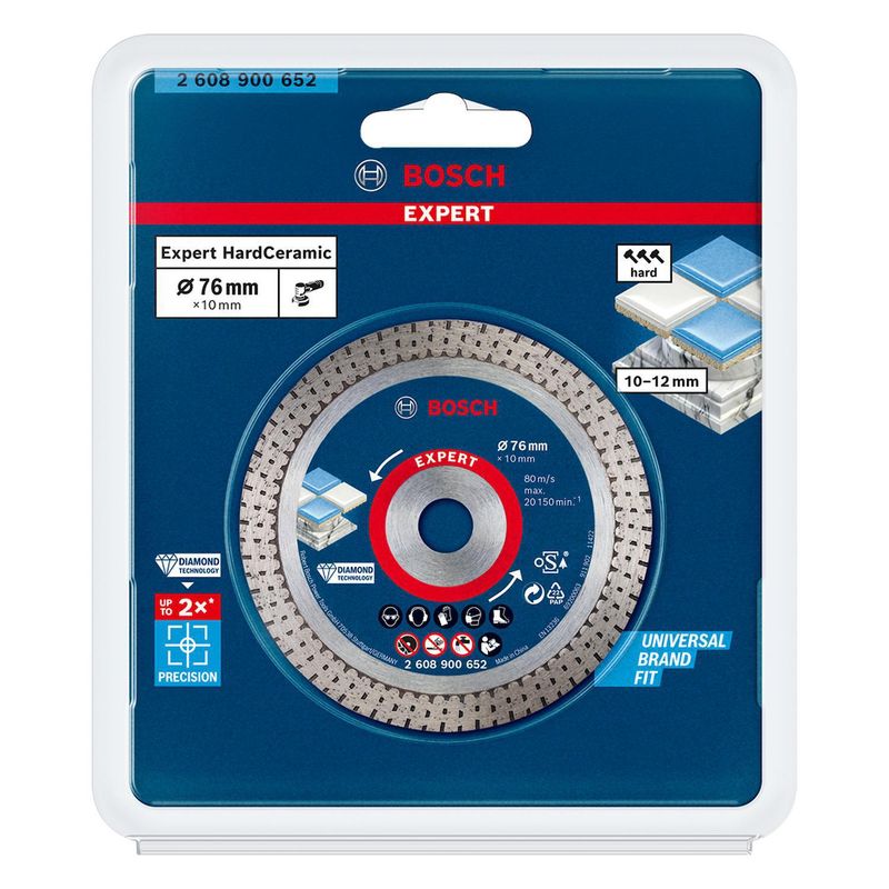 BOSCH - Disco diamantado continuo para cerámicas duras - 76mm