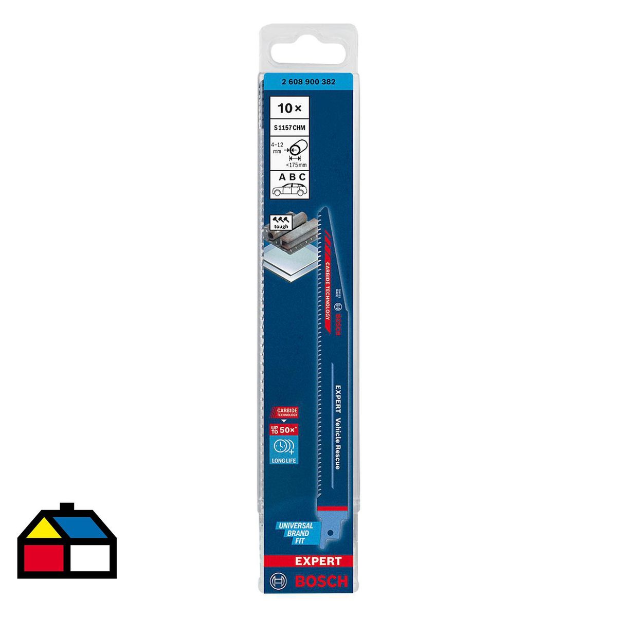 BOSCH - Hoja de sierra sable s1157chm x 10u para rescate vehículos