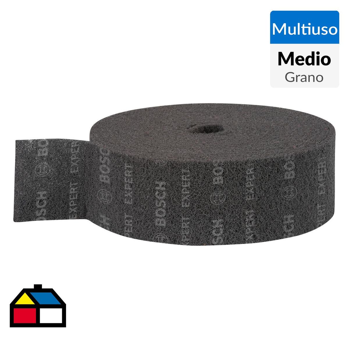 BOSCH - Abrasivo Bosch Expert 115 mm Rollo 10 metros Grano 120 Medio
