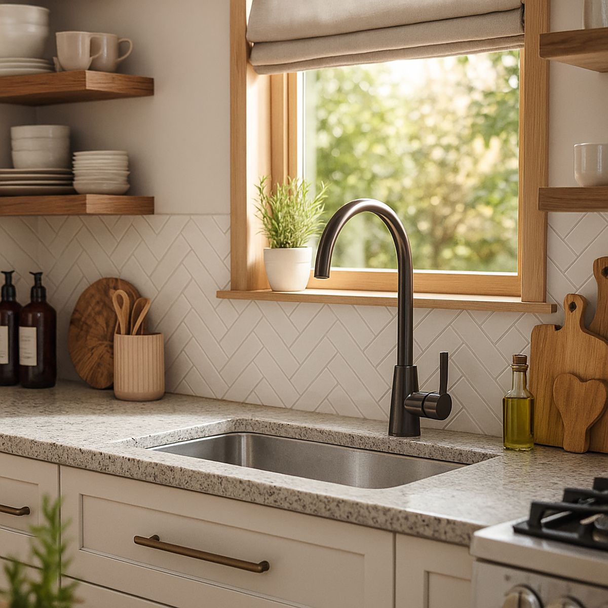 STRETTO - Monomando para Lavaplatos Lodino Gris