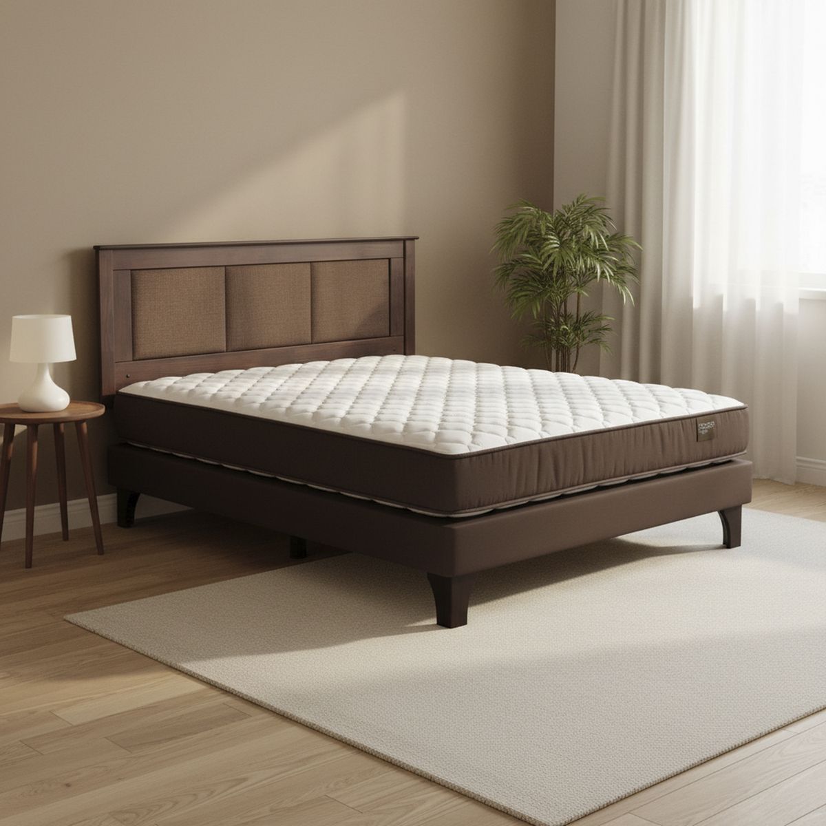 ROSEN - Cama 2 Plazas Europea Ergo T + Respaldo