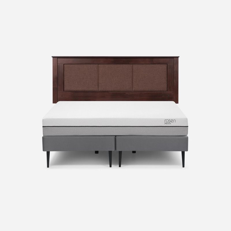 ROSEN - Cama 2 Plazas Europea Pratta Gris