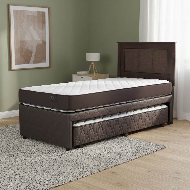 Cama Nido Diván 1.5 Plazas New Ergo T + Respaldo