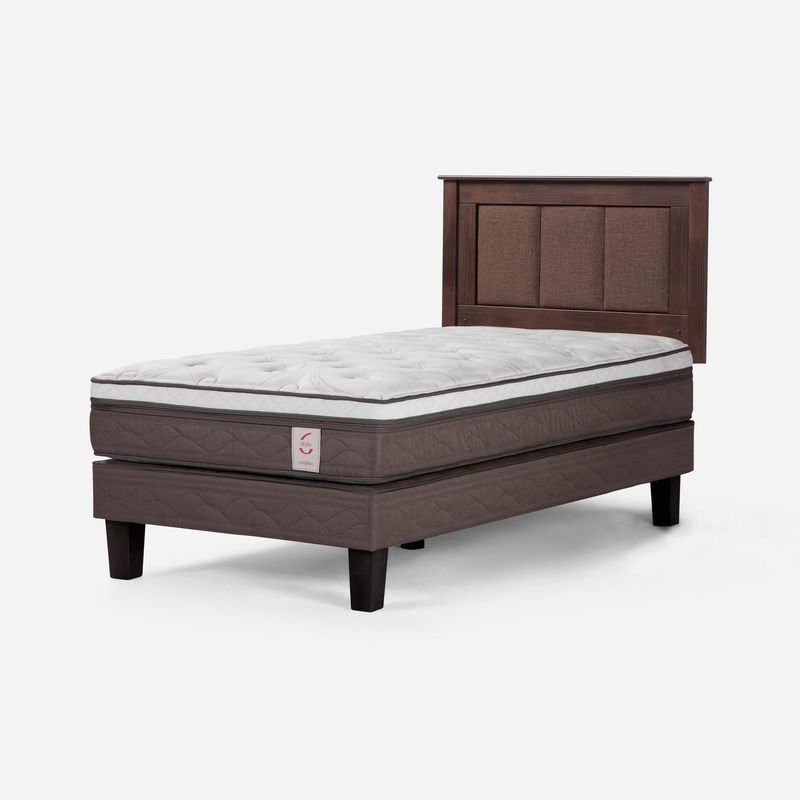ROSEN - Cama Style 6 1.5 plazas café