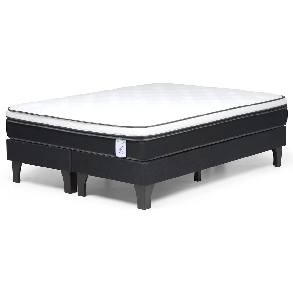 ROSEN - Cama 2 Plazas Europea Style 6 + Respaldo
