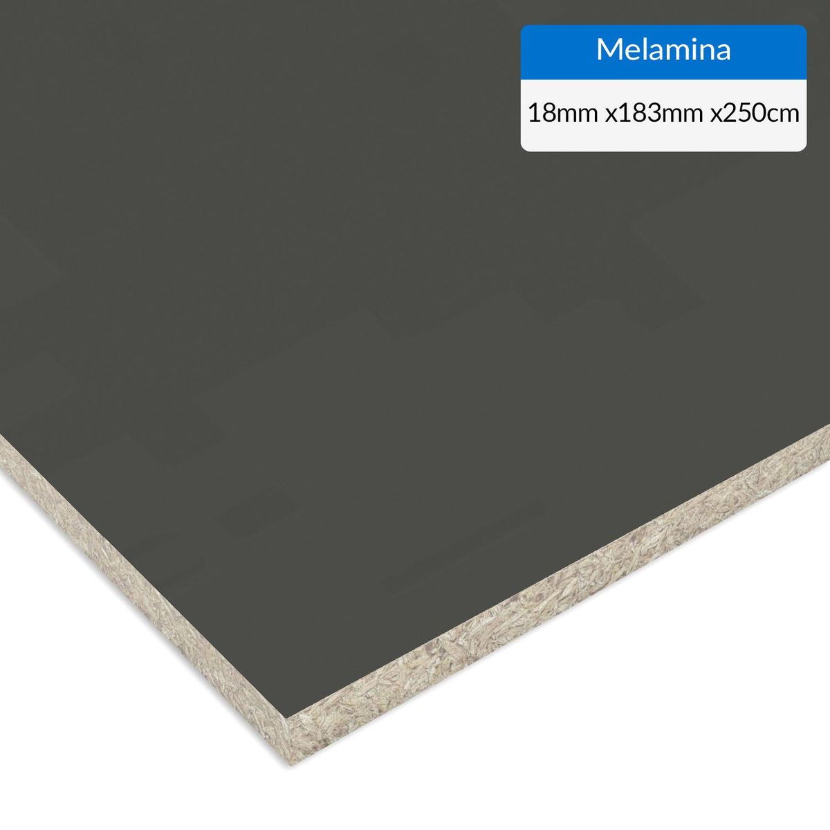 IMPERIAL - Melamina Carbon ultra matte 18 mm 183x250 cm