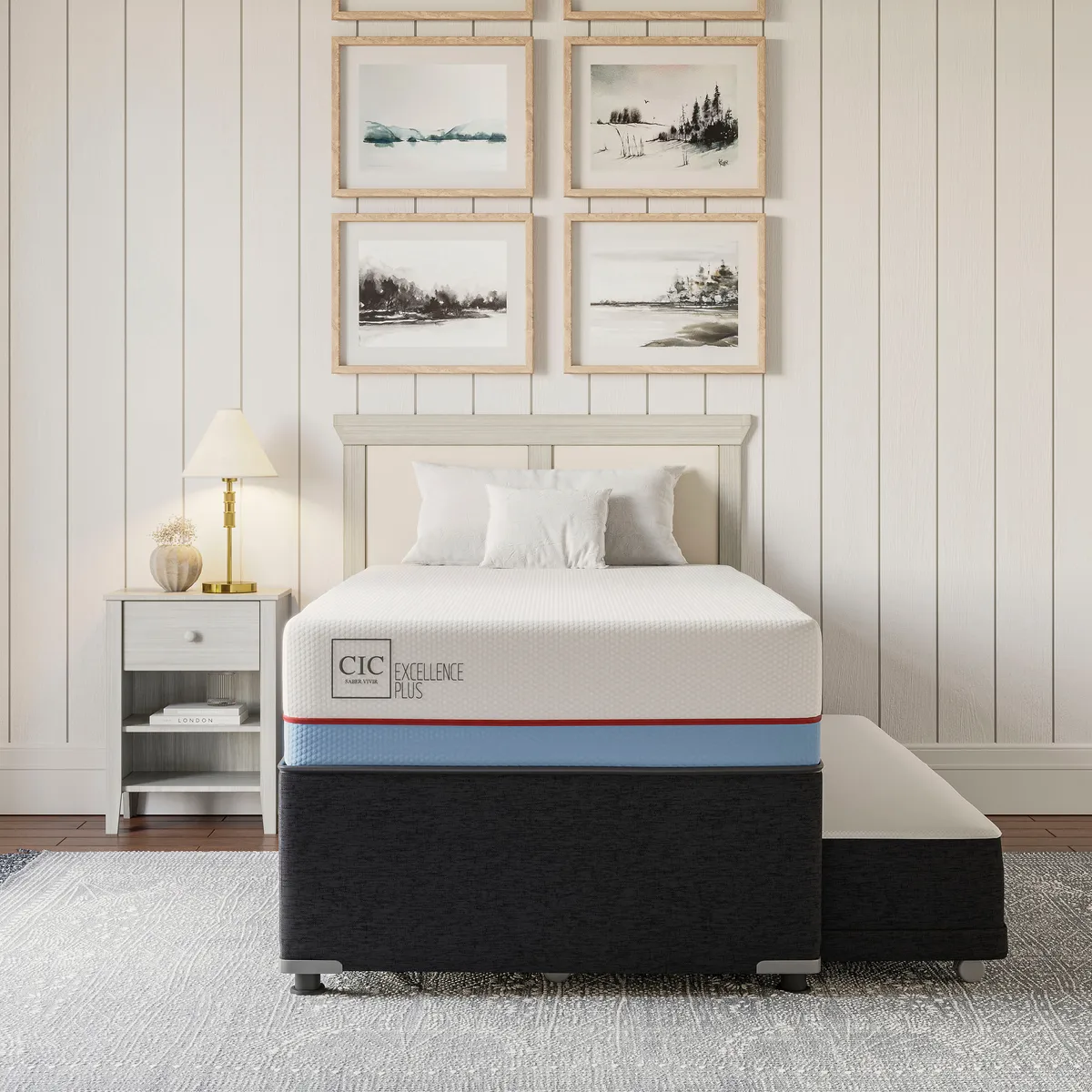 CIC - Cama nido 1.5 plazas Excellence Plus Black Solo