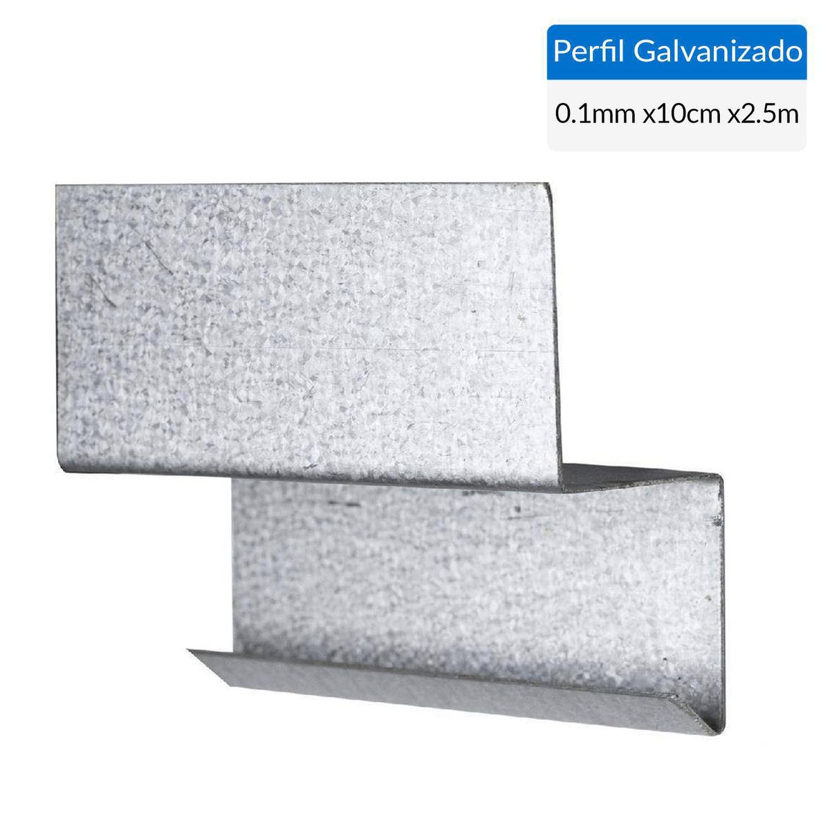VOLCAN - Perfil acero galvanizado Siding corta gotera base 2,5 m