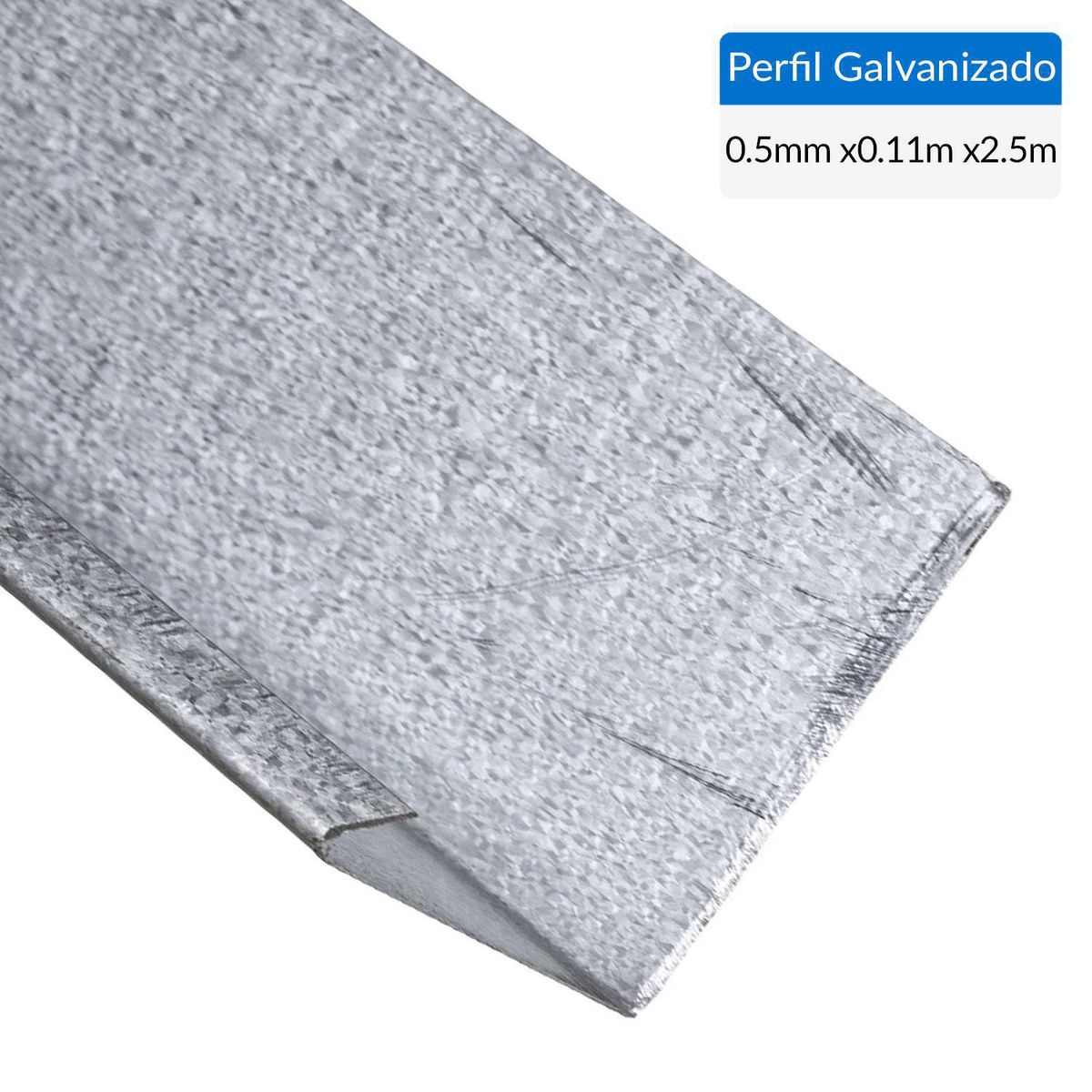 VOLCAN - Perfil acero galvanizado Siding corta gotera ventana 2,5 m
