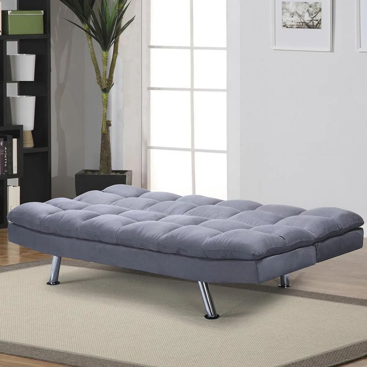 IDETEX - Futón tela Bari Junior gris