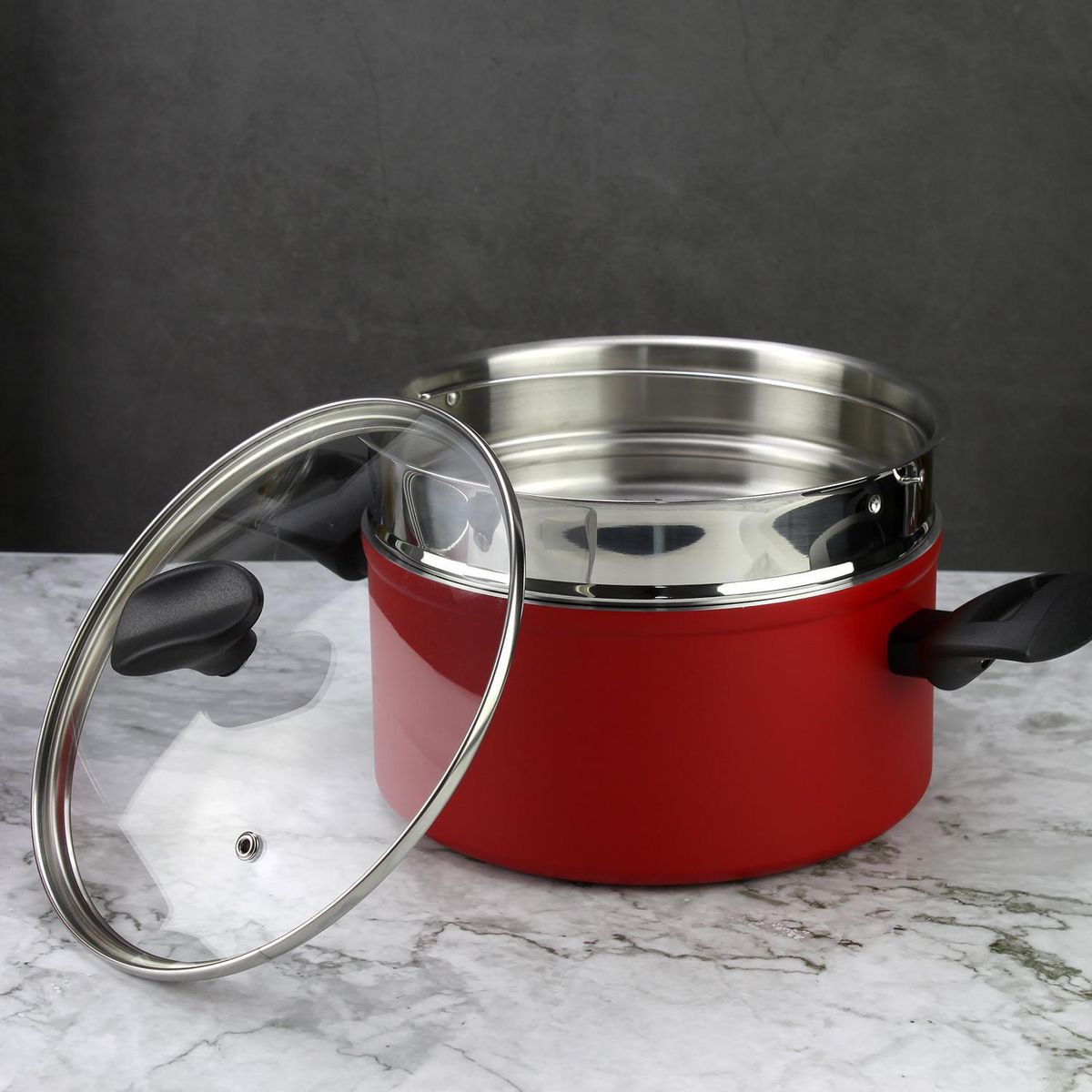 Fagor - Olla + vaporera antiadherente máxima 20 cm